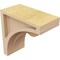 Ekena Millwork 3"W x 6"D x 6"H Classic Viola Rough Cedar Woodgrain TimberThane Corbel, Primed Tan CORUR03X06X06VIORCPR - alternate 2
